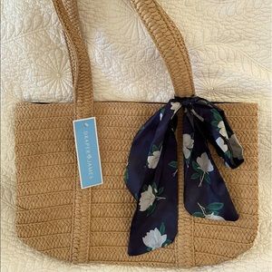 NWT Woven straw bag